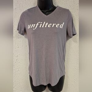 Womens Light Purple "Unfiltered" Tshirt